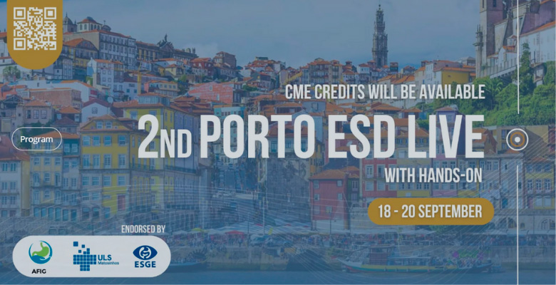 Assista a procedimentos de dissecção submucosa endoscópica na 2.ª edição do Porto ESD Live